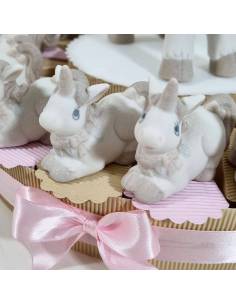 Torta bomboniere unicorno ceramica satinata 2