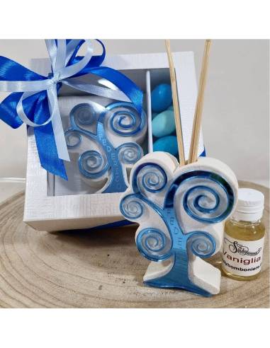 Profumatori bomboniere albero della vita Battesimo bimbo