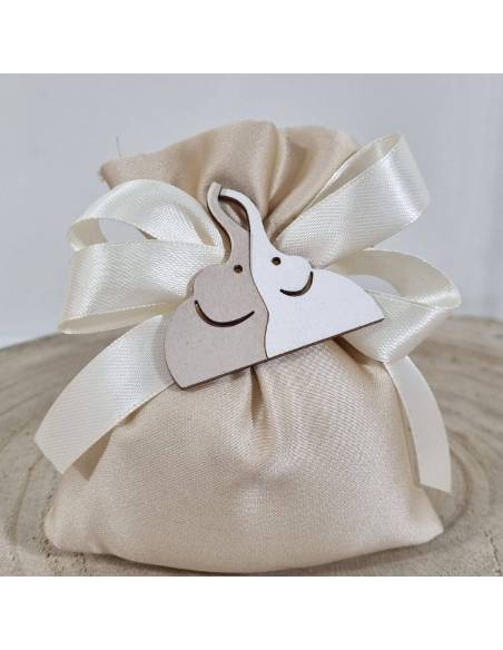 Sacchetti matrimonio completi elefenti innamorati