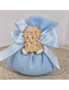 Sacchetti confezione confetti nascita bimbo inclusa per bimbo