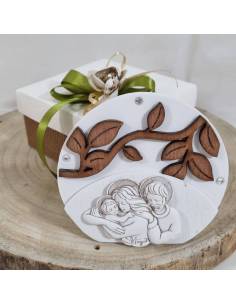 Bomboniere Sacra Famiglia su pietra leccese per Battesimo