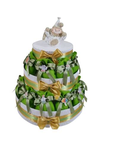 torta bomboniere portasacchetti hanno il decoro di un fiocco