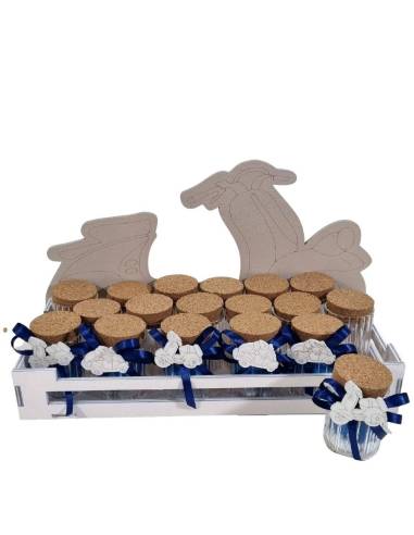 Bomboniere vespa e auto portaconfetti completi con cesto in legno