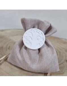 Sacchetti portaconfetti offerta gessetto albero della vita