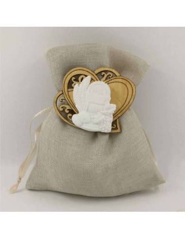 Sacchetti Comunione cuore con icona sacra del calice