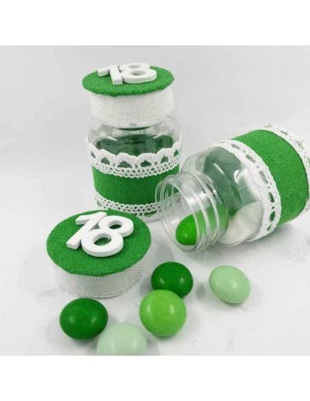 Barattolo portaconfetti bomboniere 18 anni economiche