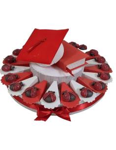 Torta bomboniere laurea coccinelle calamite rosse e nere
