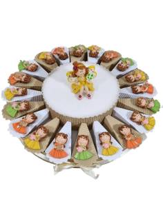 Torta bomboniere fate principesse magneti