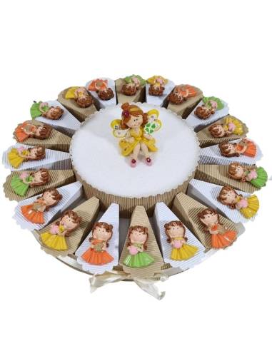 Torta bomboniere fate principesse magneti