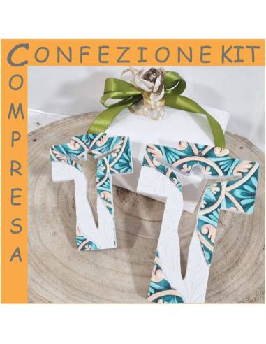 Dolcicose bomboniere Tau linea Cloette Gesù stilizzato