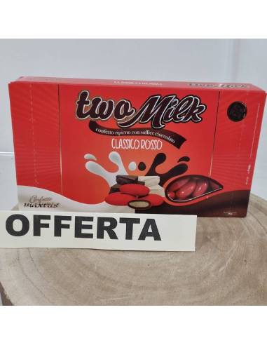 Confetti Maxtris Two Milk Rossi Classici al Cioccolato