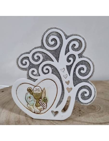 Bomboniere Comunione e Cresima albero della vita cuore