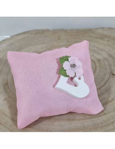 Sacchetti portaconfetti matrimonio rosa gessetto cuore