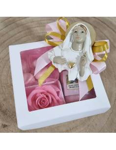 Candele bomboniere yankee rosa stabilizzata e calamita sacra