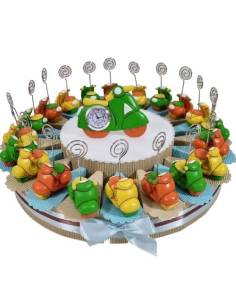 torta bomboniere vespa clip portafoto orologio centrale
