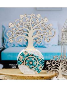 Regalo padrino Battesimo albero della vita maioliche