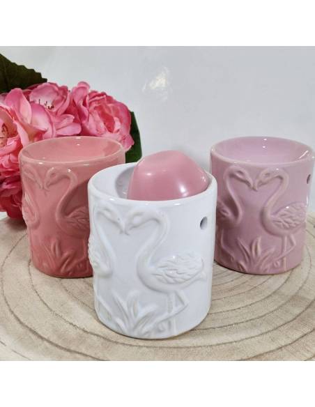 Candele bomboniera cera da sciogliere brucia essenza fenicotteri