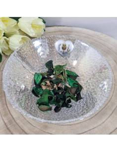 Bomboniere Prima Comunione svuotatasche in vetro cuore calice argento