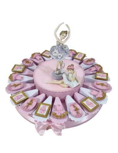 Torta bomboniere ballerine danza classica cameo