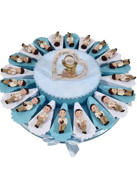 Torta bomboniere Comunione maschio calamite originali