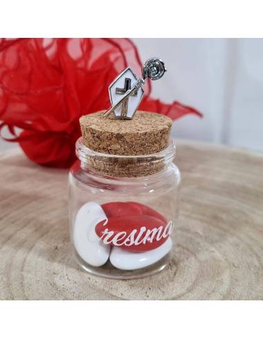 Vasetti bomboniere cresima spillone mitria