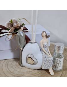 Bomboniere matrimonio profumatori sposi romantici cuore