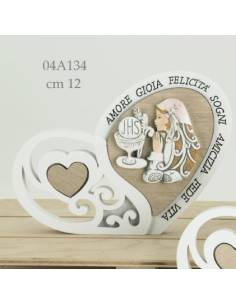 Bomboniere Comunione cuore frasi femmina