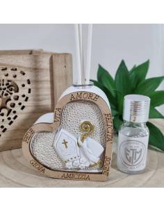 Bomboniere Cresima profumatori ambiente cuore frasi incise