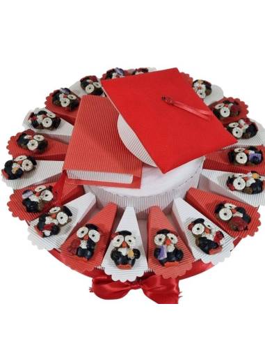 Torta bomboniere laurea gufo calamita prezzi outlet