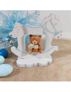 Originale bomboniere per battesimo orsetto cavalluccio