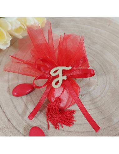 Bomboniere laurea saponette profumate con iniziale personalizzata