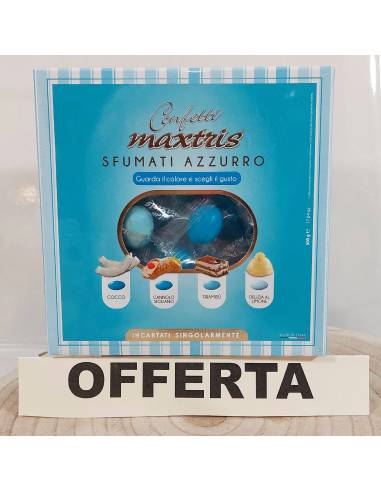 Confetti maxtris imbustati singolarmente maschietto offerta
