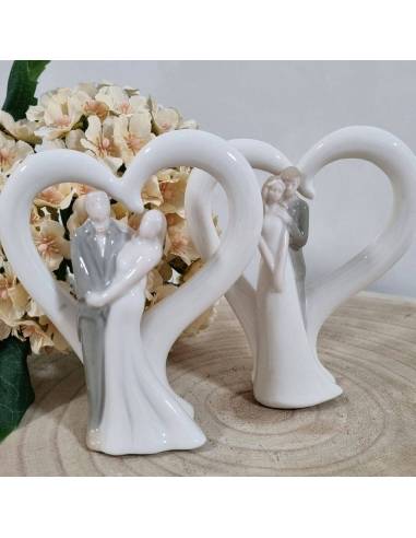 Bomboniere matrimonio porcellana sposi cuore partecipazioni omaggio