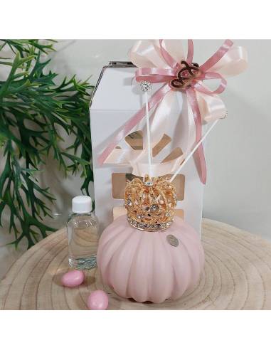 Bomboniere profumatori cipria corona oro made in Italy