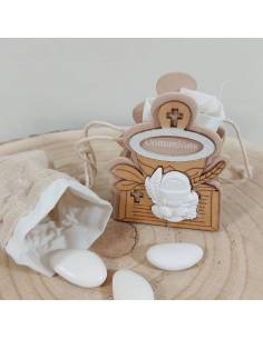 Scatole portaconfetti Comunione calice legno gessetto centrale 2