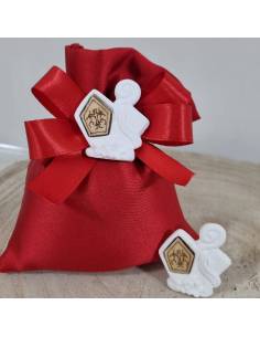 Gessetti per Cresima icona sacra con decoro in legno