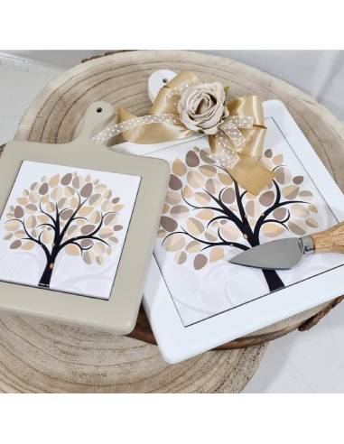 Bomboniere matrimonio utili tagliere albero della vita