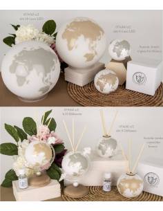 Bomboniere mappamondo oro e argento