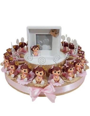 Torta bomboniere principesse portafoto confetti inclusi