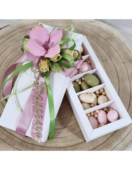 Scatole con divisori per confetti bomboniere personalizzate