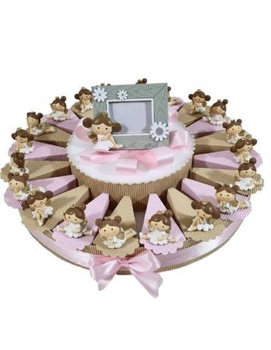 Torta bomboniere ballerine principesse con ali dorate