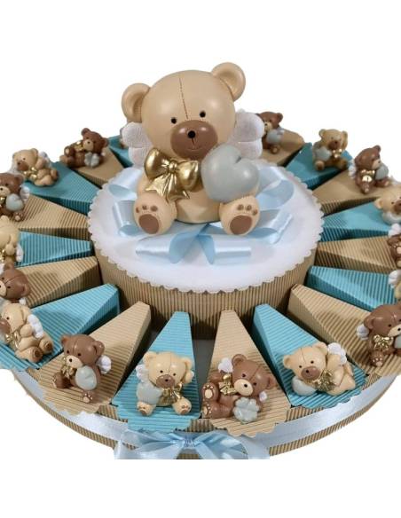 Torta bomboniere orsetti Teddy Gold
