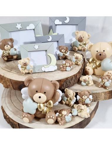 Bomboniere battesimo orsetti Teddy Gold