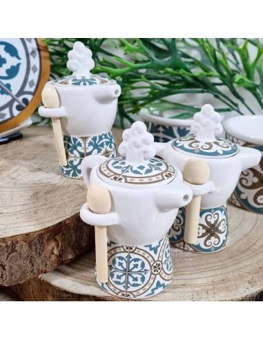 Bomboniere matrimonio utili solidali Quadrifoglio fantasia vietrese