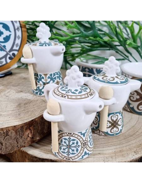 Bomboniere matrimonio utili solidali Quadrifoglio fantasia vietrese