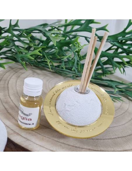 Profumatori bomboniere mappamondo collezione World oro