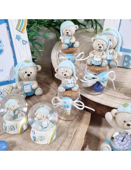 Bomboniere solidali Battesimo bimbo linea orsacchiotto Quadrifoglio