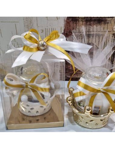 Bomboniere Yankee Candle corona portacandela completa di confezione