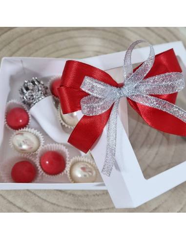 Bomboniere corno in ceramica con scatola degustazione