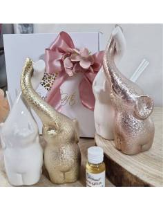 Profumatori bomboniere elefanti intrecciati matrimonio